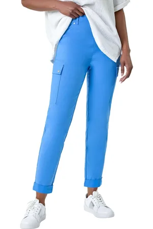 Roman Womens Turn Up Stretch Cargo Trousers - - Size 10 UK