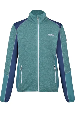 Regatta Womens/Ladies Lindalla V Marl Full Zip Fleece Jacket (Bristol Blue/Dusty Denim) - - Size 8 UK