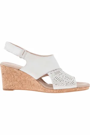 Clarks Lafley Joy Womens Wedges Leather - Size UK 8