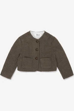 BONPOINT Girls Tabitha Jacket in Beige - - Size 4Y