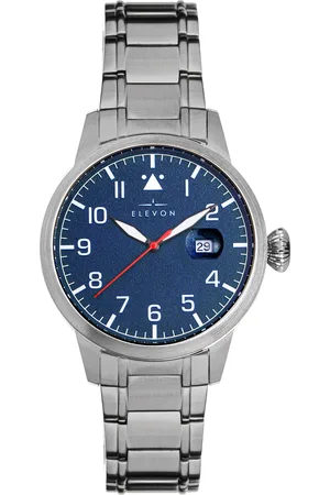 ELEVON Mens Stealth Bracelet Watch w/Date - Stainless Steel - One Size