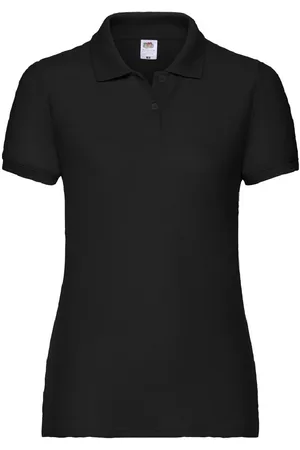 Fruit Of The Loom Womens Lady-Fit 65/35 Short Sleeve Polo Shirt - Size Large