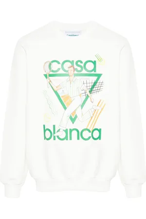 Casablanca Mens Le Jeu Printed Cotton Sweatshirt in - Size Medium