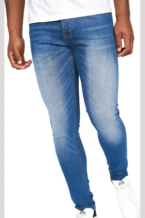 Crosshatch Mens Barbeck Slim Jeans (Stone Wash) - - Size 38 Regular