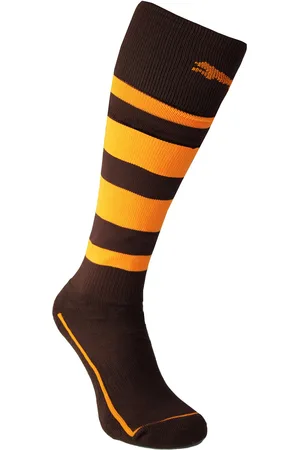 PUMA V.3.08 Mens Brown Orange Football Socks - - Size UK 2.5-5
