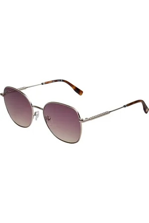 Lacoste Womens L257S Geometric Sunglasses for Women - Metal - One Size