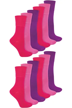 IOMI 12 Pair Multipack Ladies Diabetic Bamboo Socks