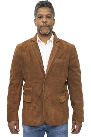Infinity Mens Slim Goat Suede Italian Blazer Jacket-Alexandria - - Size X-Small