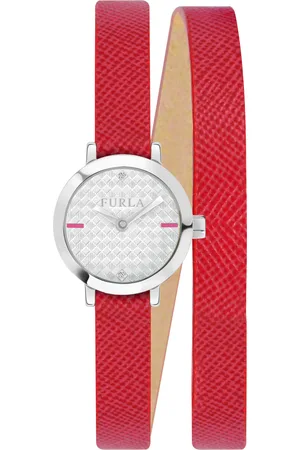 Furla Womens Vittoria Silver Dial Ladies Watch R4251107502 - Leather - One Size