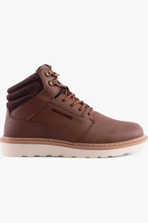 JACK & JONES OHIO PU Mens Boots Stone - Size UK 11