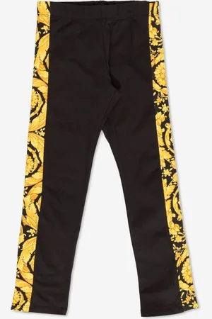 VERSACE Girls Logo Leggings in - Size 10Y