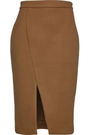 Conquista Womens Faux Mouflon Pencil Skirt - Size Small