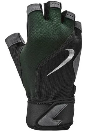 Nike Mens Premium Fingerless Gloves ( /Grey) - Size Small