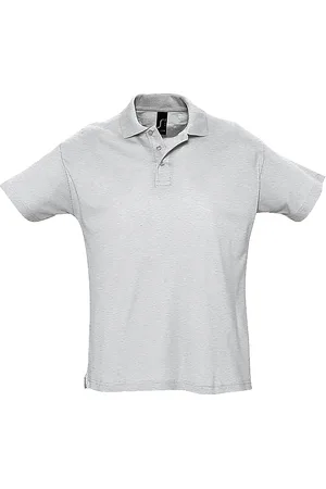 Sols Mens Summer II Pique Short Sleeve Polo Shirt (Ash) - Cotton - Size 2XL