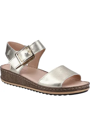 Hush Puppies Womens/Ladies Ellie Leather Sandals (Gold) - - Size UK 3
