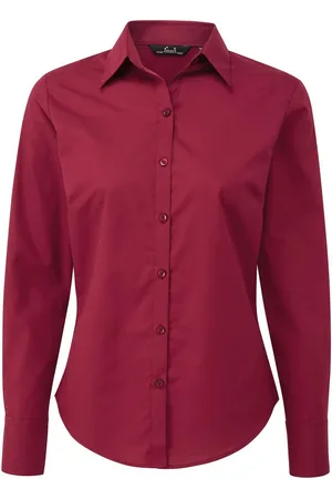 Premier Womens/Ladies Long-Sleeved Shirt - Size 10 UK