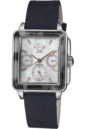GV2 by Gevril 9224.3 Womens Bari Tortoise Swiss Quartz Diamond Watch - - One Size