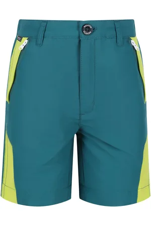 Regatta Childrens Unisex Childrens/Kids Sorcer II Mountain Shorts (Pacific Green/Bright Kiwi) - - Size 7-8Y