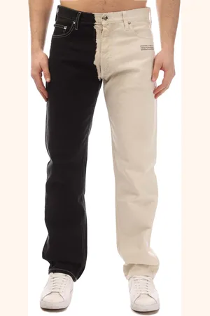 OFF-WHITE Mens Off White Corp Slim Straight Jeans in Cotton - Size 33W/32L