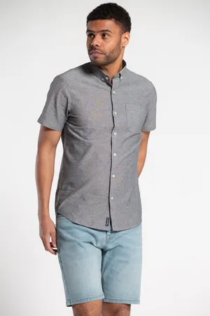Tokyo Laundry Mens Cotton Chambray Short-Sleeve Shirt - Size 2XL