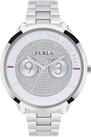 Furla Womens Metropolis Whote Dial Stainle Steel Bracelet - Stainless Steel - One Size