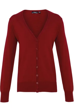 Premier Womens/Ladies Cotton Acrylic V Neck Cardigan - Size 10 UK
