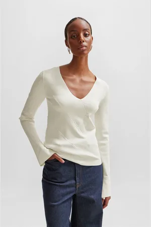 HUGO BOSS Womens Fritzie Knitted Sweater in - Size 12 UK