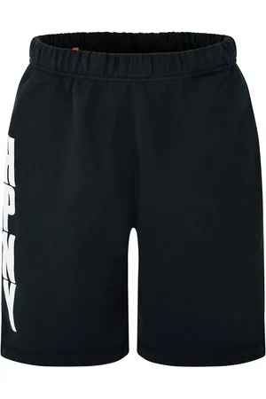 Heron Preston Mens Regular-Fit HPNY Sweat Shorts in Black-White - Size 2XL