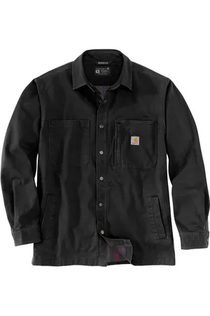 Carhartt Mens Fleece Lined Snap Front Shirt Jacket - - Size 2XL