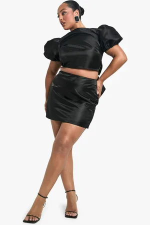 Boohoo Womens Plus Taffeta Mini Skirt - - Size 22 UK