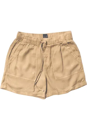 GAP Womens Tencel Relaxed Shorts - Linen - Size 2XL