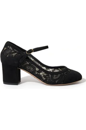 Dolce & Gabbana WoMens Mary Jane Taormina Lace Pumps Shoes - Size EU 36