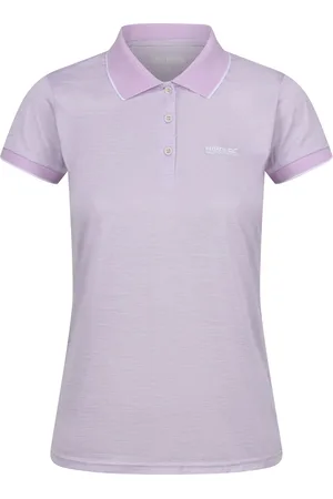 Regatta Womens/Ladies Remex II Polo Neck T-Shirt ( Frost) - Size 18 UK