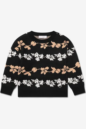 MONNALISA Girls Jacquard Knitted Jumper in - Size 5Y