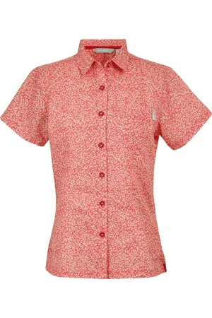 Regatta Womens/Ladies Mindano VIII Leaf Print Short-Sleeved Shirt ( Bloom) - Size 10 UK