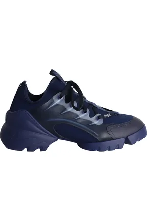 Dior Pre-owned Womens D-Connect Sneakers in Navy Blue Neoprene - Size EU 39