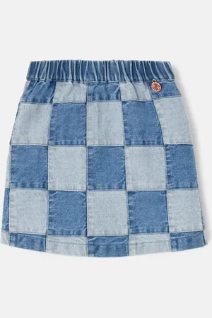 Angel & Rocket Girls Quinn Patchwork Denim Skirt - Size 4Y