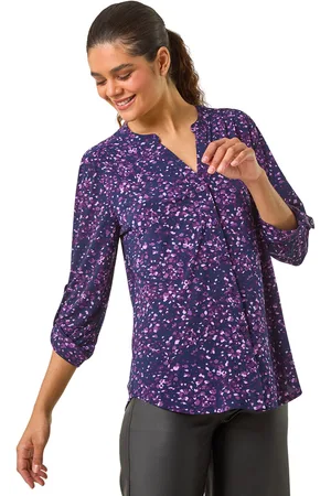 Roman Womens Stretch Speckled Print Blouse - - Size 20 UK