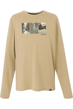 Regatta Mens Maylow Photograph Long-Sleeved T-Shirt (Abbeystone Marl) - - Size Medium