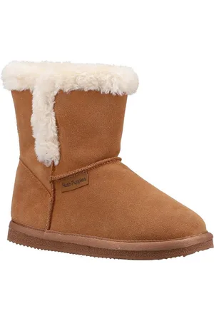 Hush Puppies Girls Ashlynn Suede Slippers - Size UK 12 Kids