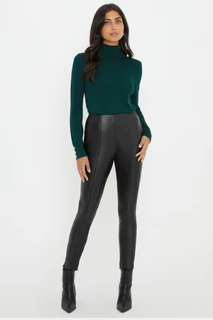 wallis Womens Faux Leather Leggings - - Size 22 UK