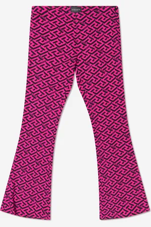 VERSACE Girls Flared Leggings - Viscose - Size 10Y