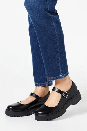 Faith Womens : Naevia Chunky Mary-jane Shoes - - Size UK 5