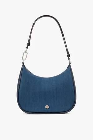 Kate Spade Womens Kayla Denim Fabric Large Shoulder Bag - - One Size