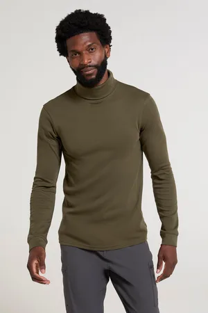 Mountain Warehouse Mens Meribel Cotton Thermal Top ( Green) - Size 2XL