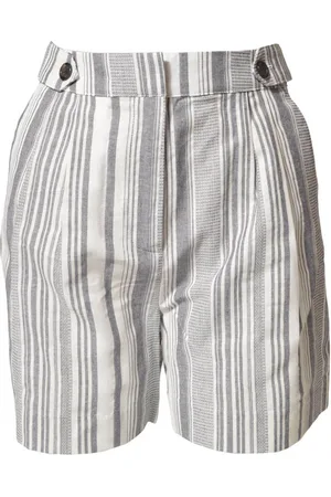 Oasis Womens Striped Shorts - Cotton - Size 8 UK