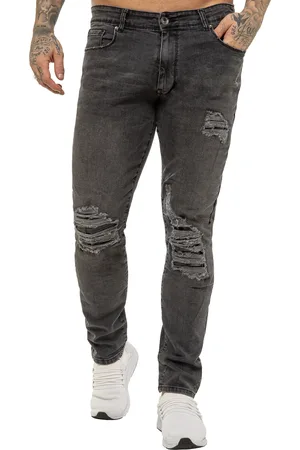 Enzo Mens Skinny Stretch Denim Jeans - Cotton - Size 34W/32L