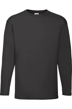 Fruit Of The Loom Mens Valueweight Long-Sleeved T-Shirt Cotton - Size 5XL