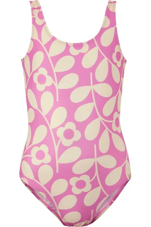 Regatta Girls Orla Kiely Jasmine Flower One Piece Swimsuit ( /Cream) - Size 9-10Y
