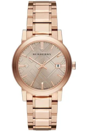 Burberry BU9034 Rose Dial Gold-Tone WoMens Watch - One Size
